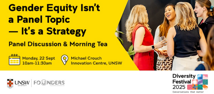 Sept UNSW gender equity panel