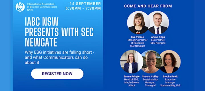 Sept ESG communicate