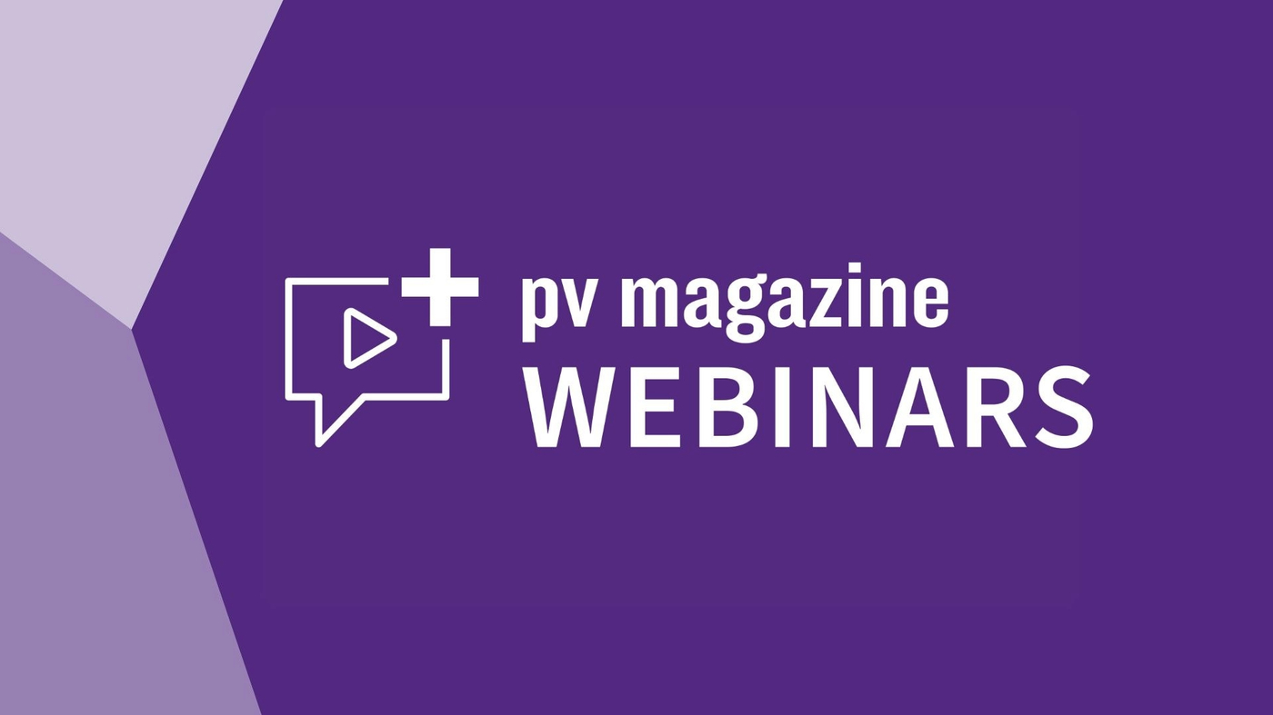 Pv magazine webinar 2026
