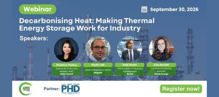 October thermal heat industry LDES