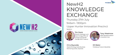 Join HunterNet for the July NewH2 Knowledge Exchange event