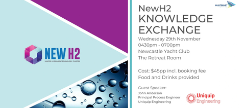 Interested in Hydrogen in the Hunter? Register now for the NewH2 Knowledge Exchange - End of Year Event