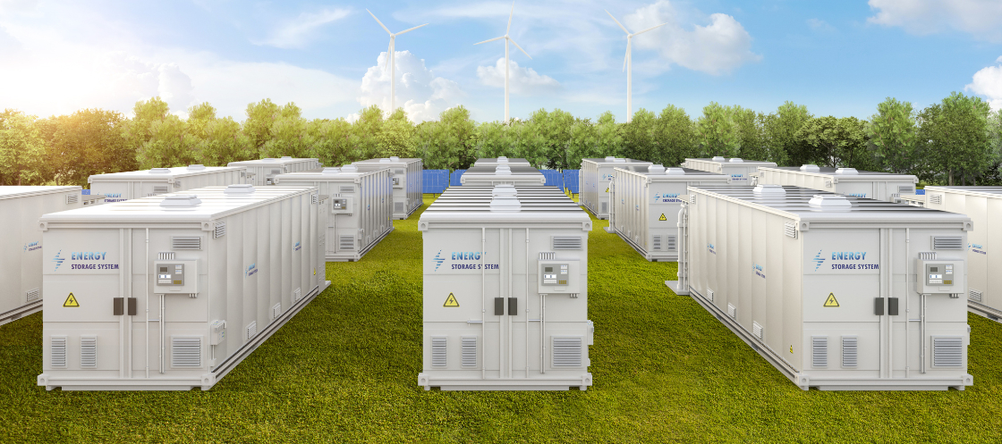 Battery storage outdoor