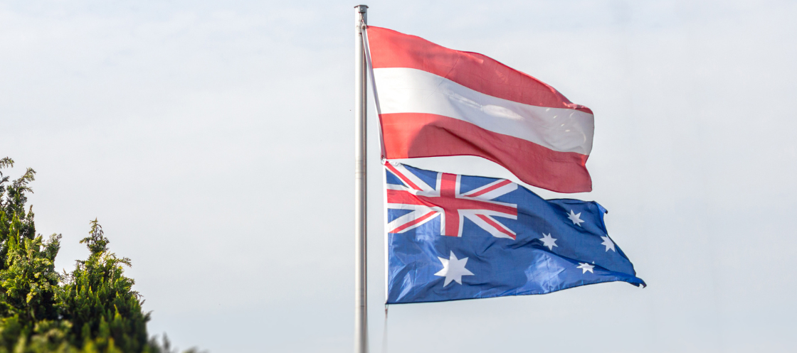 Australia austria flags