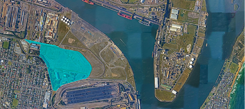 New role for old steelworks site as Newcastle Logistics Precinct takes shape