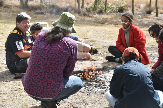 CS210 yarning at Yarramundi