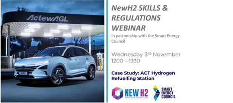 Free NewH2 webinar to focus on the ACT's hydrogen refuelling station