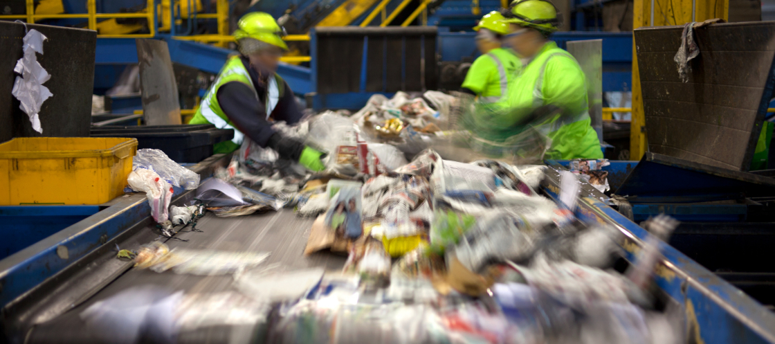 Web recycling plant