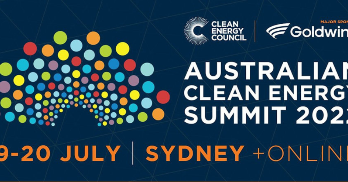 Australian Clean Energy Summit set… Energy & Resources Knowledge Hub